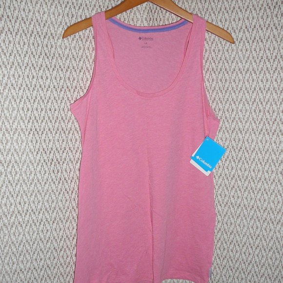 NWT Columbia Sleeveless Tank Top T-Shirt Pink Size L - Picture 8 of 8
